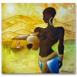 Schilderij African woman | Kadeloo