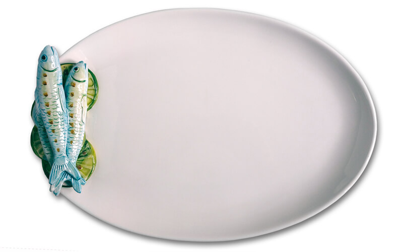 Ovale Schaal met Sardines