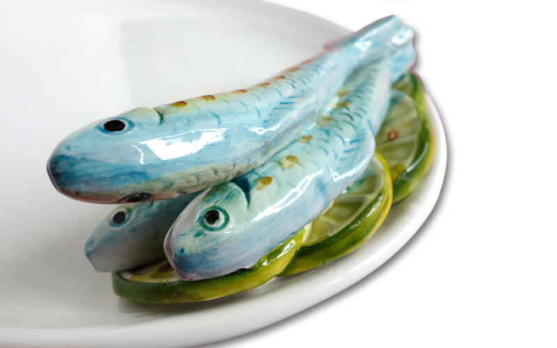 Ovale Schaal met Sardines