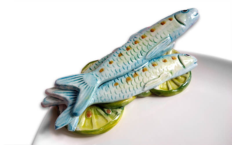 Ovale Schaal met Sardines