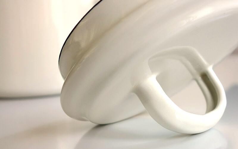 Theepot Geëmailleerd Cream/Lux Kockums