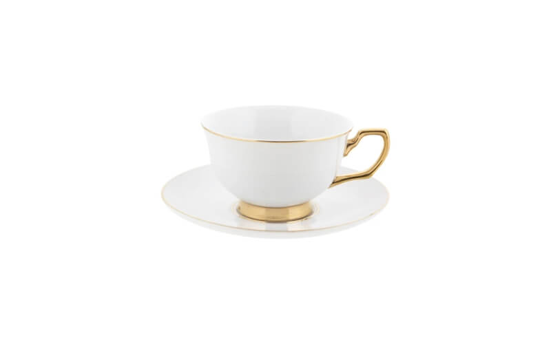Kop & Schotel Ivoor 24kr Goud Christina Re