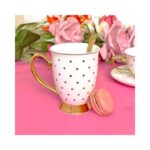 Mok Ivoor Polka 24kr Goud Christina-Re | Kadeloo