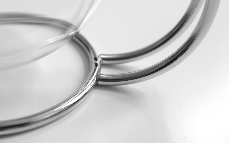 Theeglazen met RVS Schotel Mono Filio