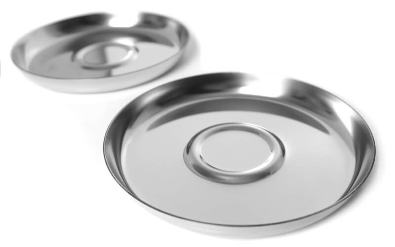 Theeglazen met RVS Schotel Mono Filio
