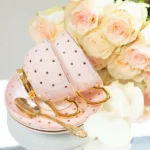 Kop & Schotel Polka-Gold-Blush 24k Goud Christina Re | Kadeloo