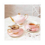Theepot Blush 2 kops 24kr. Goud Christina Re | Kadeloo