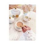 Theepot Ivory 2 kops 24kt Goud Christina Re | Kadeloo