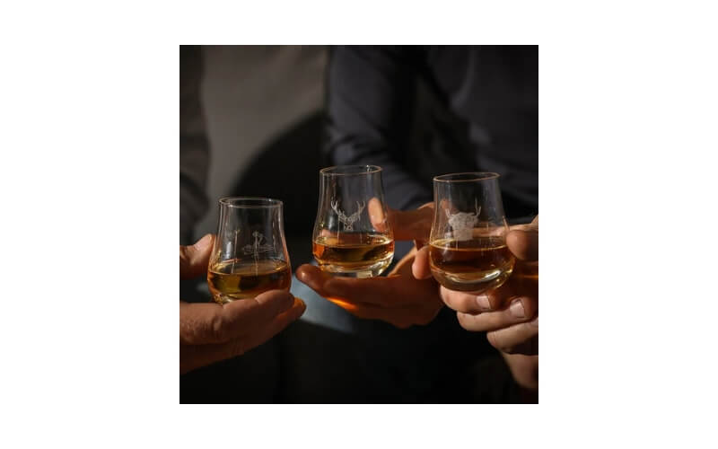Whisky Proefglas met Maatverdeling Schotse Hooglander Selbrae House