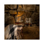 Whiskyglas met onderzetter Schotse Hooglander | Kadeloo