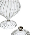 Voorraadpot Glas streep IVV | Kadeloo