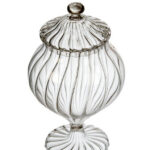 Voorraadpot Glas streep IVV | Kadeloo