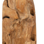 Wijnrek Teak wortel hout 6 flessen | Kadeloo