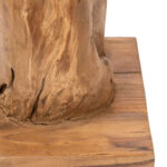 Wijnrek Teak wortel hout 6 flessen | Kadeloo